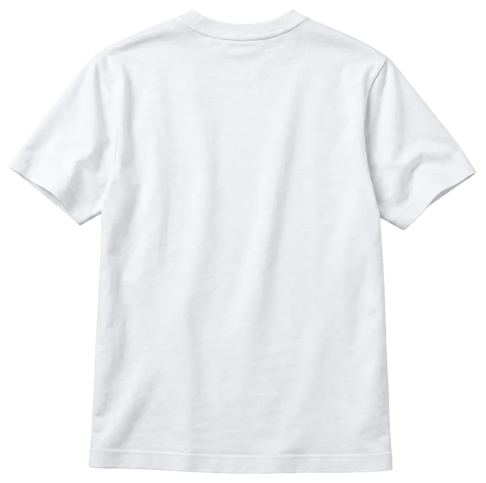 Men's Cotton Fitted — White, back flat