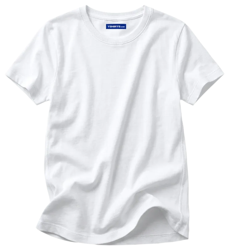 Women's Hybrid Fitted — White, front flat