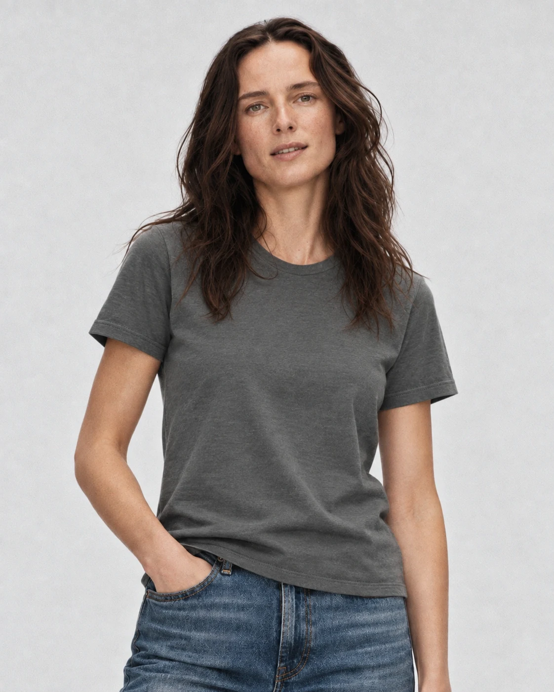 Cotton Relaxed, front-facing model view