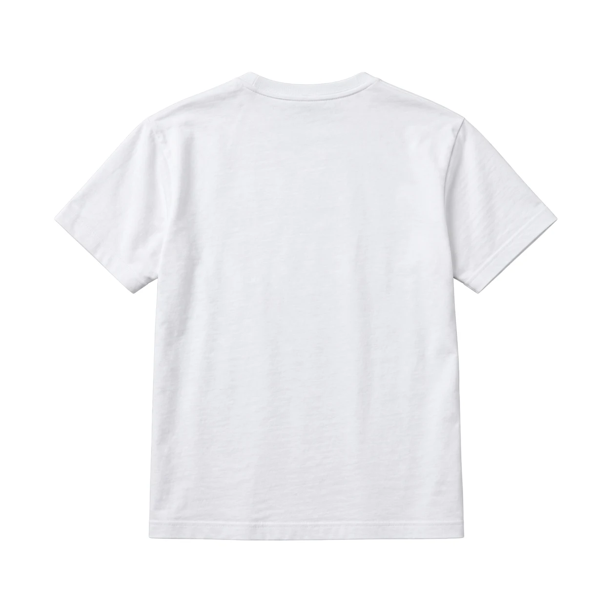 Women's Hybrid Fitted — White, back flat Women's Hybrid Fitted — White, back flat