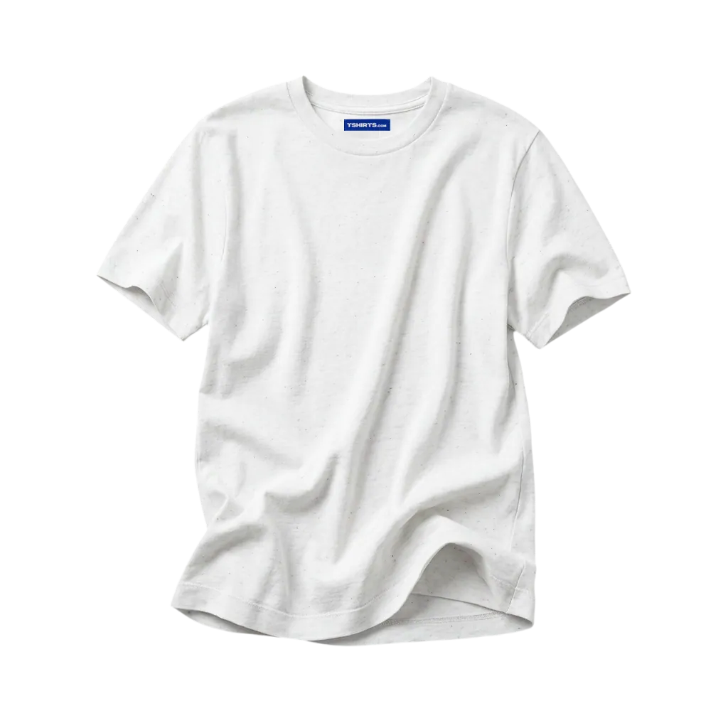 Men's Hybrid Fitted — White, front flat Men's Hybrid Fitted — White, front flat