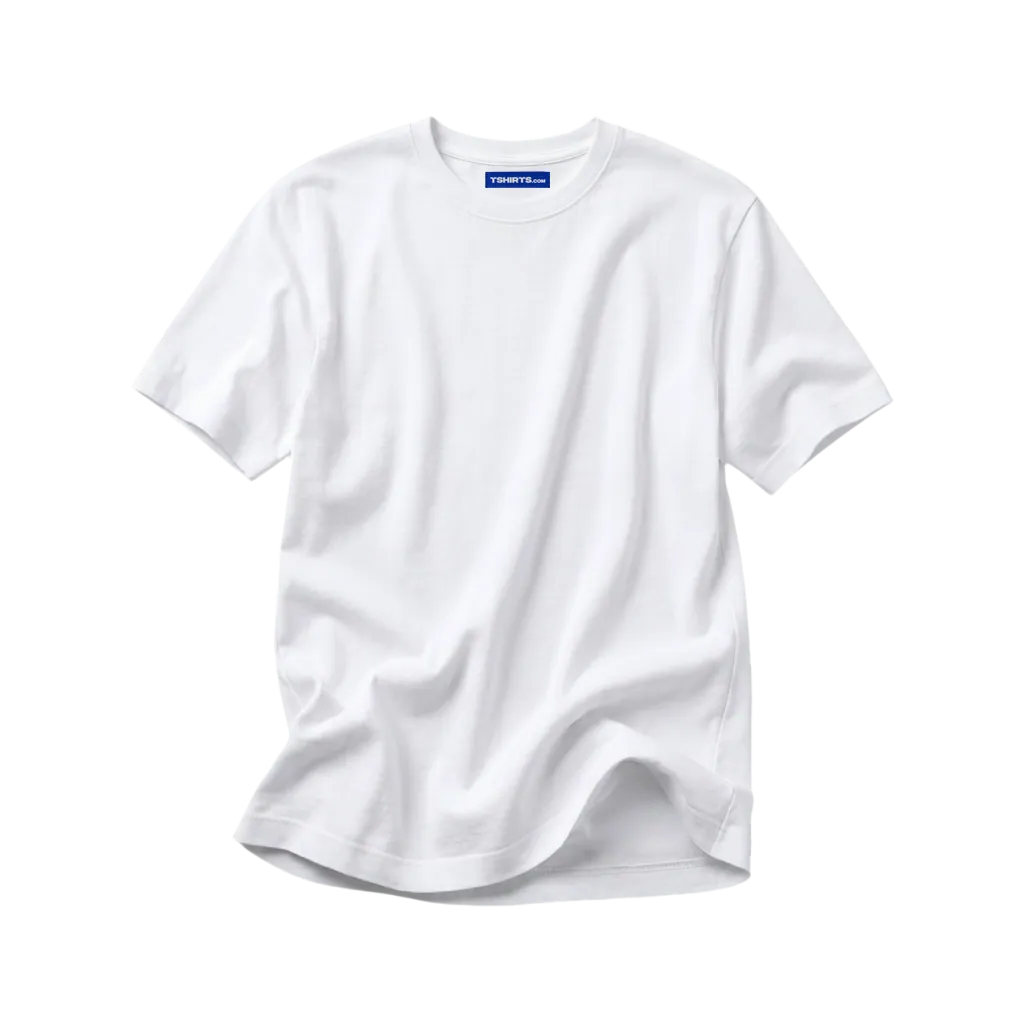 Men's Hybrid Relaxed — White, front flat Men's Hybrid Relaxed — White, front flat
