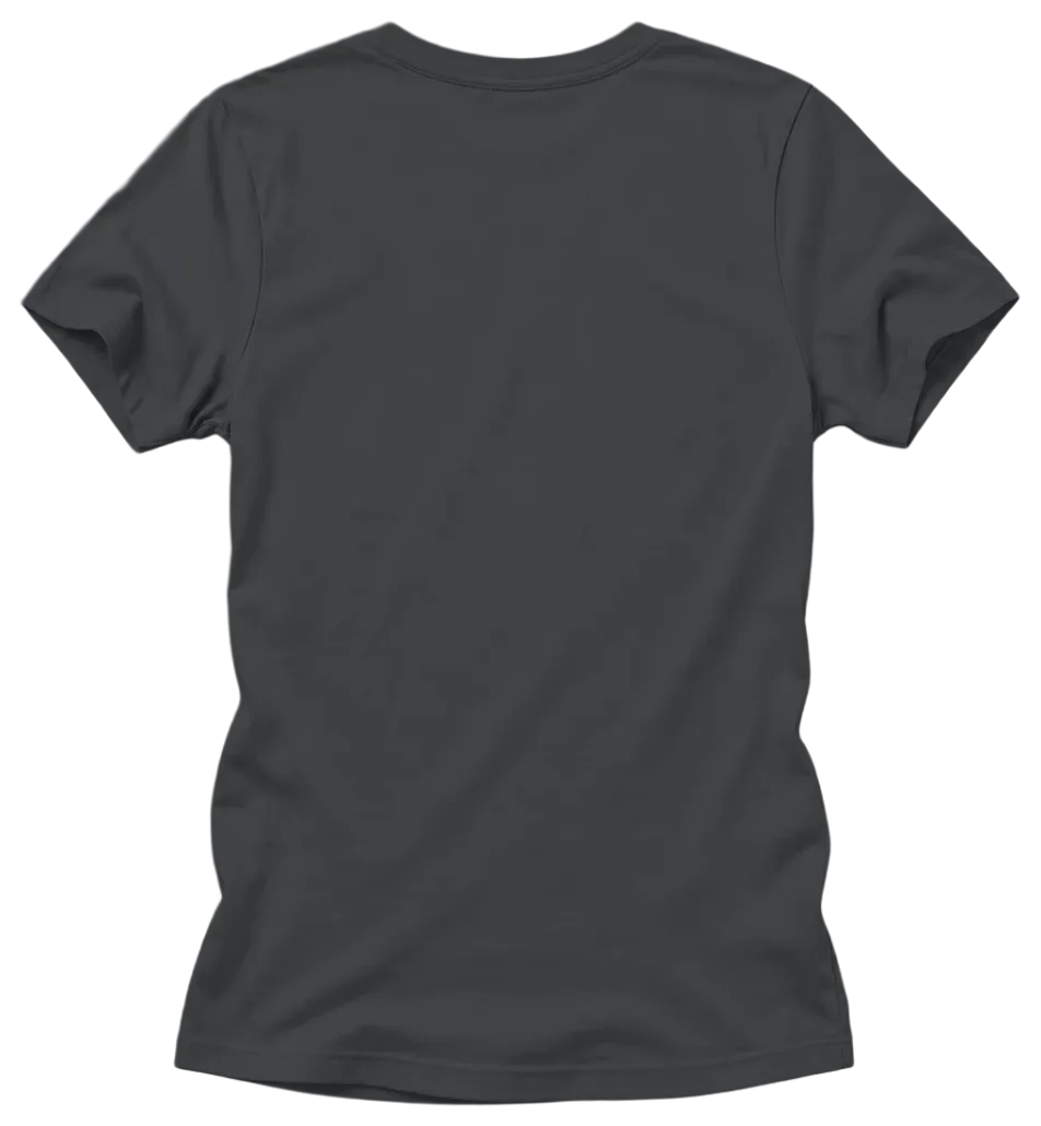 Women's Cotton Relaxed — Dark Grey, back flat
