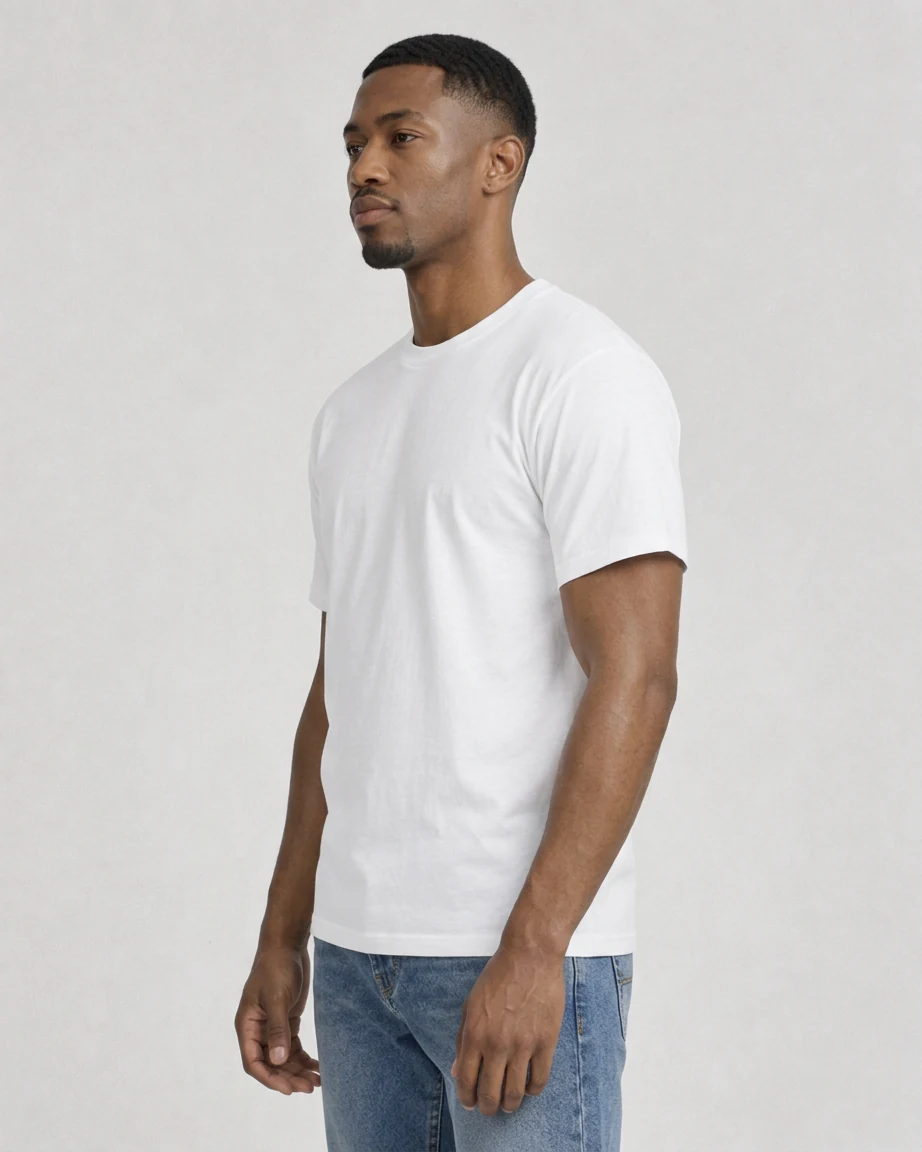Men's Hybrid Relaxed — Midweight, side fit on model Men's Hybrid Relaxed — Midweight, side fit on model