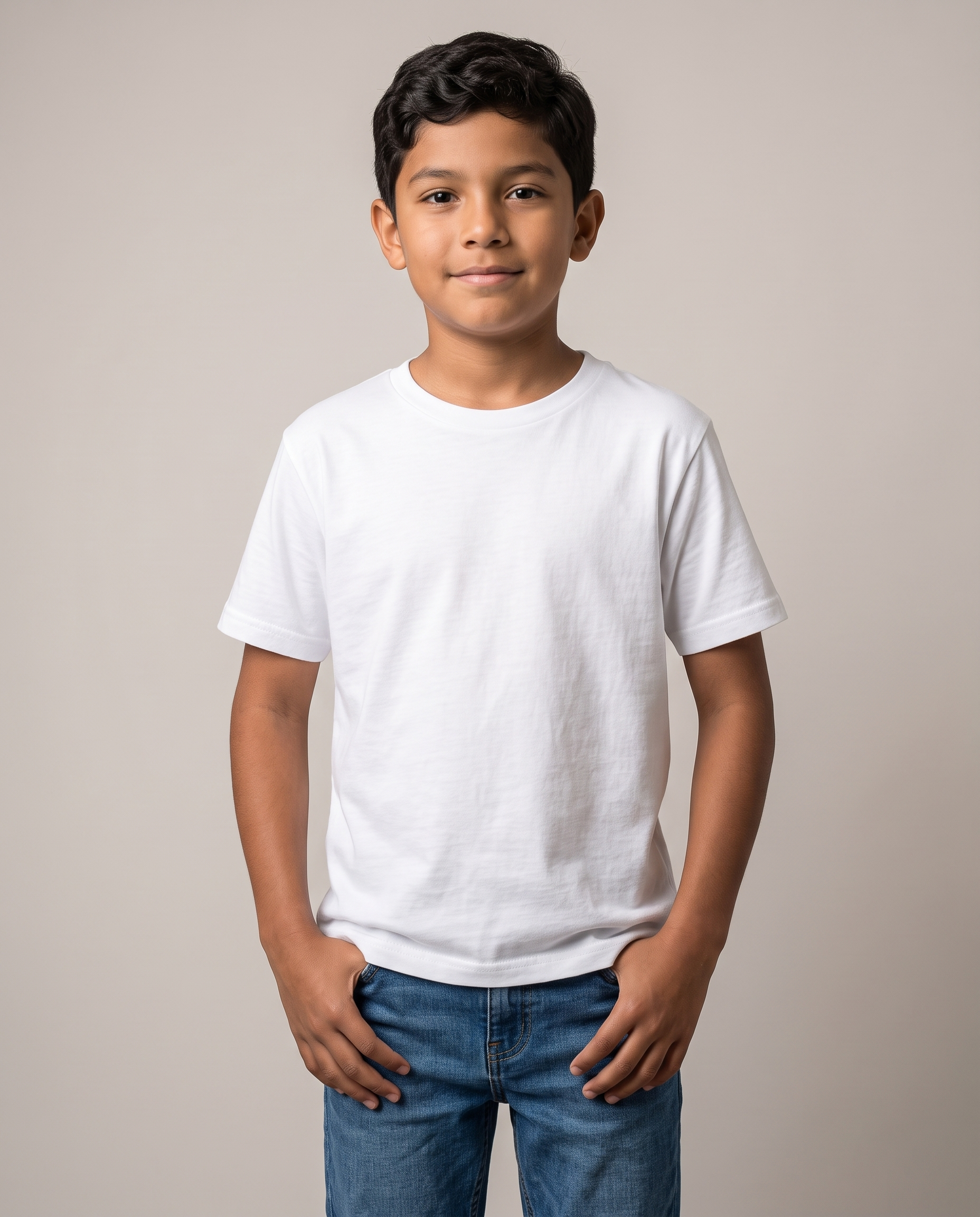 Kids' Cotton Relaxed worn on body