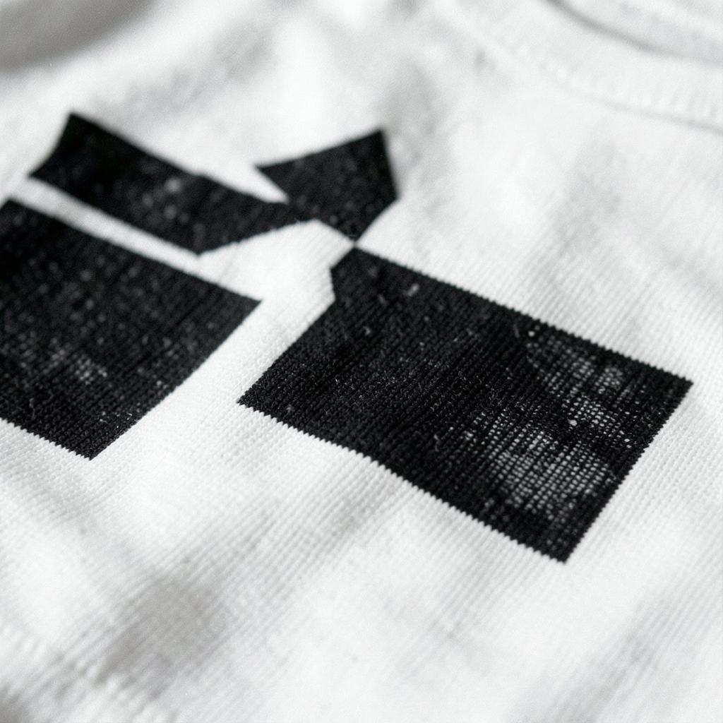 Close up of a printed graphic on jersey